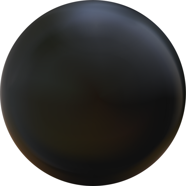 Realistic Black Sphere Matte or Glossy, Orb.