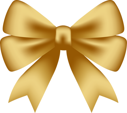 Gold Ribbon Bow