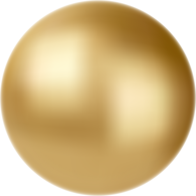 Gold 3D Sphere